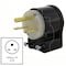 Ac Works Straight Blade Plug, 6-15P, 15 A, 250V AC, 2 Pole, Screw Terminals, Grounded ASE615P - alternate 4